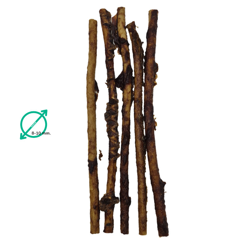 SMCO008 Collageen stick met runderlong 25cm 5 stuks