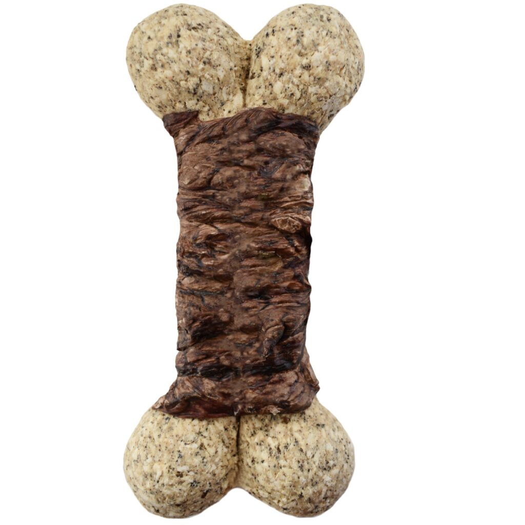 smxb210 SMC B001CW 7in Munchy Bone Beef Lung lung central wrapped